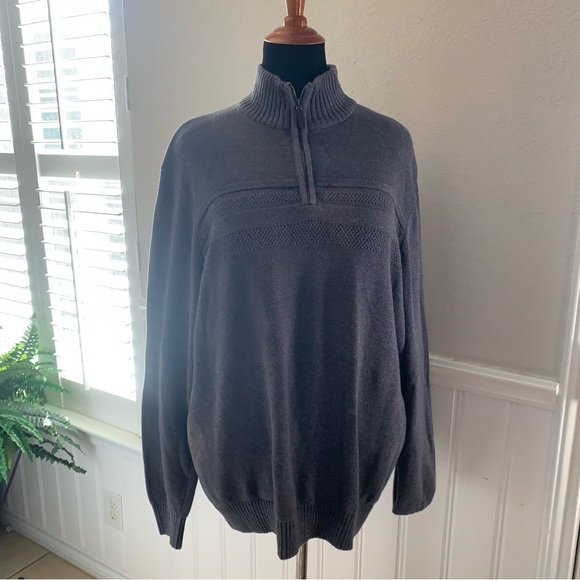 Dockers pull over sweater zipper neck - Picture 2 of 12